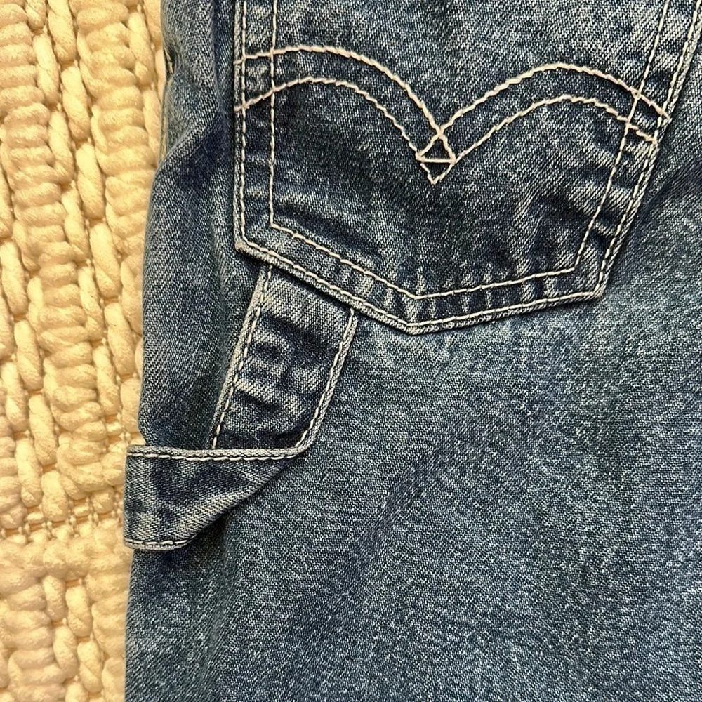 Levi's Blue Classic Straight Leg Jeans. Vintage